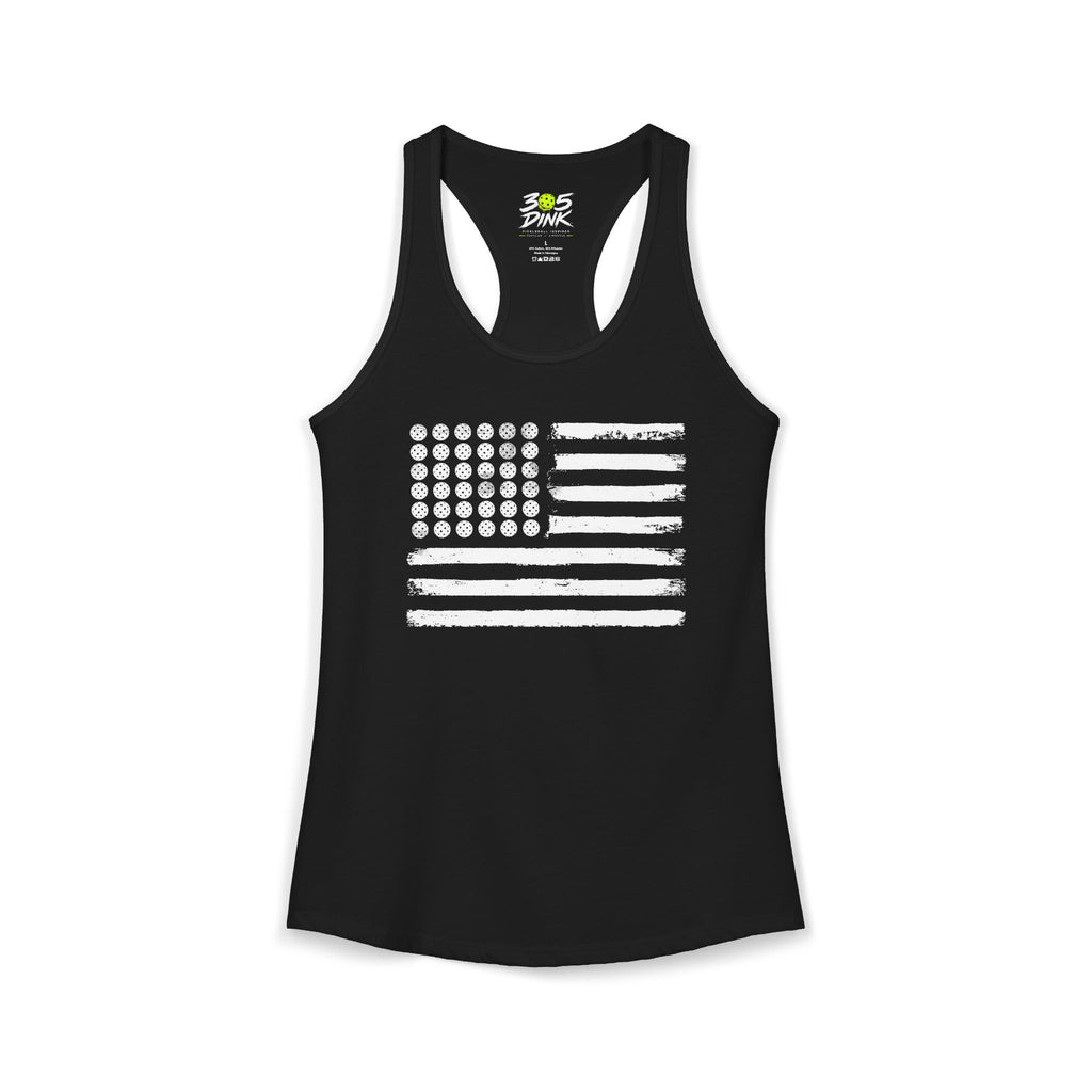 America Loves Pickleball Racerback T