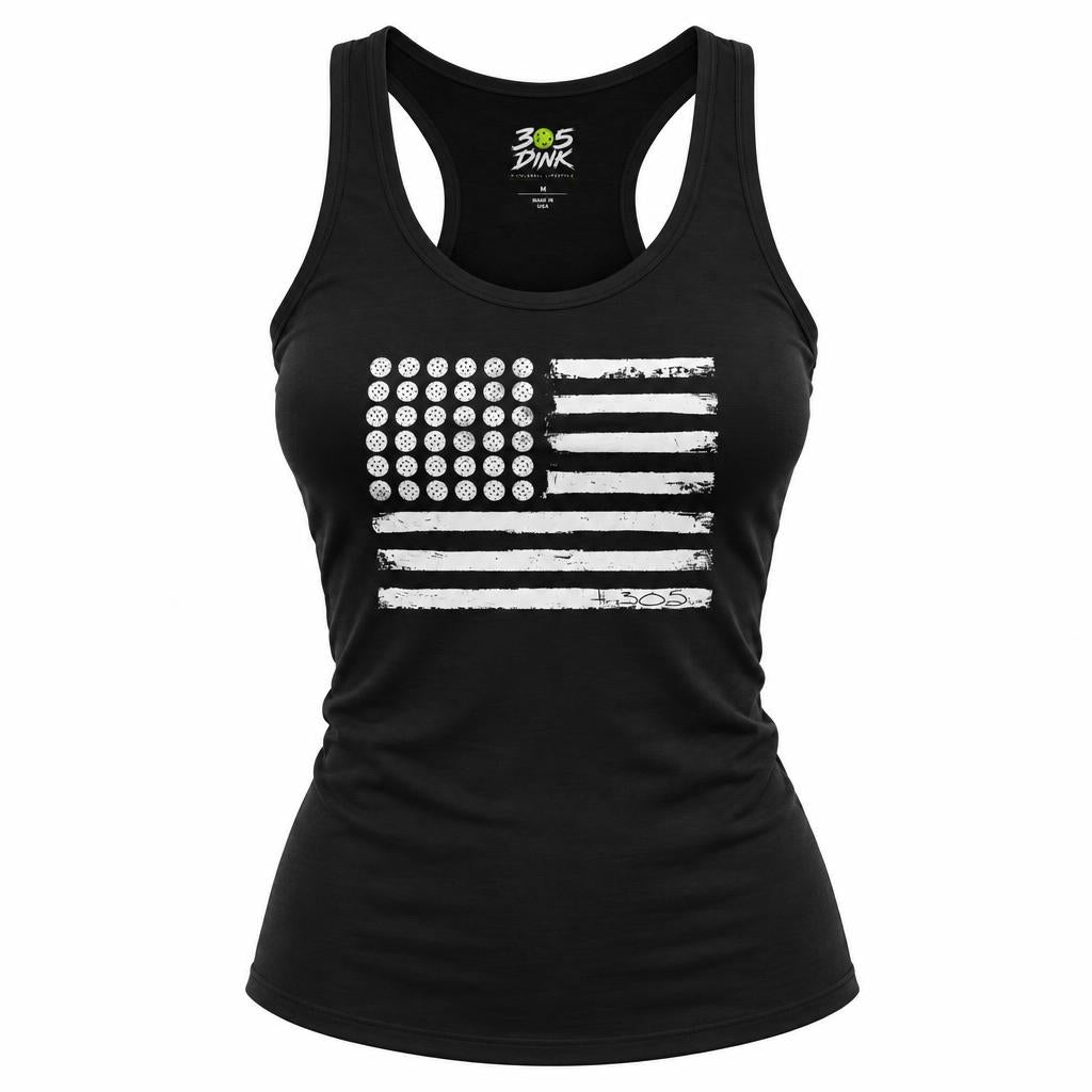America Loves Pickleball Racerback T